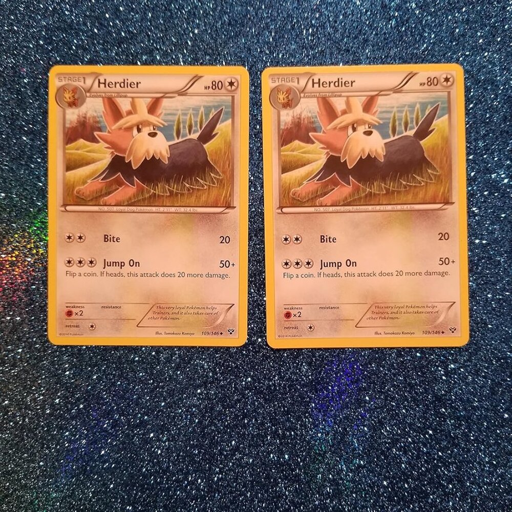 Pokemon® Card Lot 002 Cards HERDIER Pokemon X & Y (109/146)